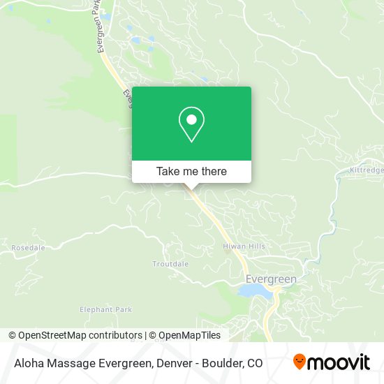 Aloha Massage Evergreen map