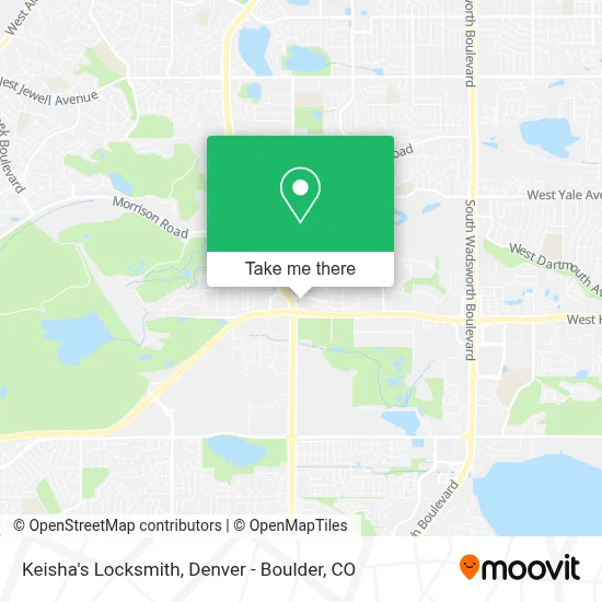 Keisha's Locksmith map