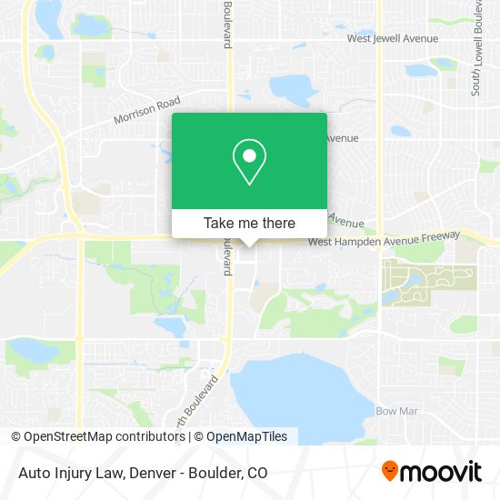Auto Injury Law map