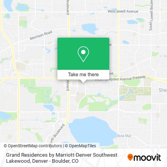 Grand Residences by Marriott-Denver Southwest Lakewood map