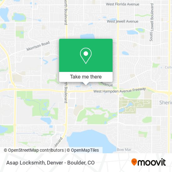 Asap Locksmith map
