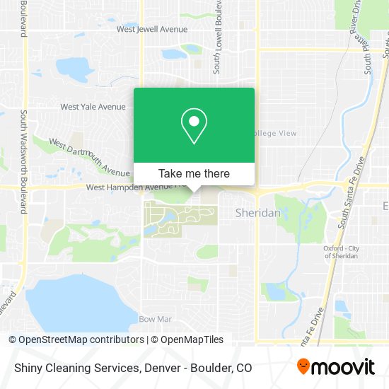 Mapa de Shiny Cleaning Services