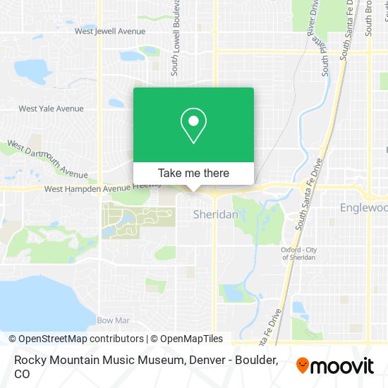 Rocky Mountain Music Museum map