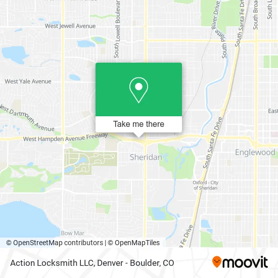 Action Locksmith LLC map