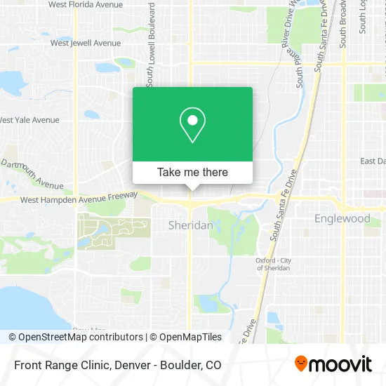 Front Range Clinic map