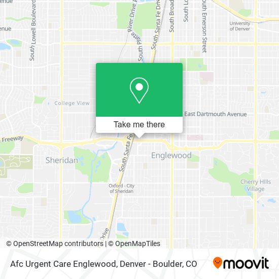 Mapa de Afc Urgent Care Englewood