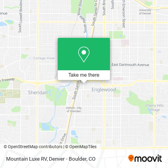Mapa de Mountain Luxe RV