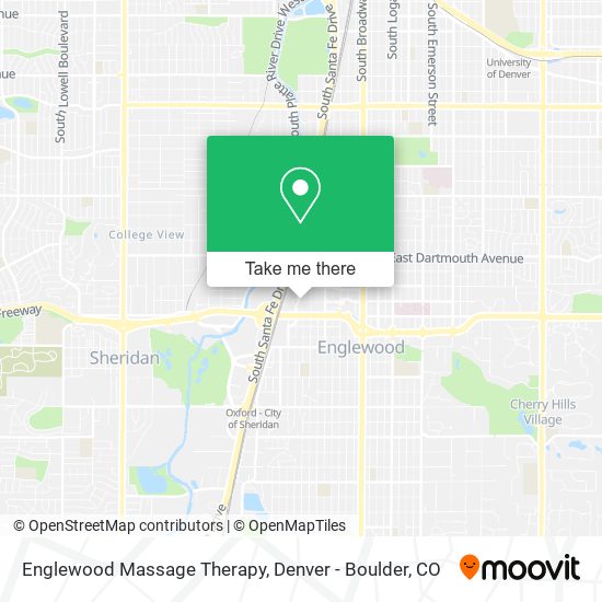 Mapa de Englewood Massage Therapy