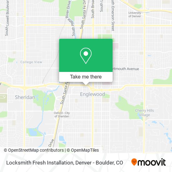 Mapa de Locksmith Fresh Installation