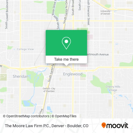Mapa de The Moore Law Firm P.C.
