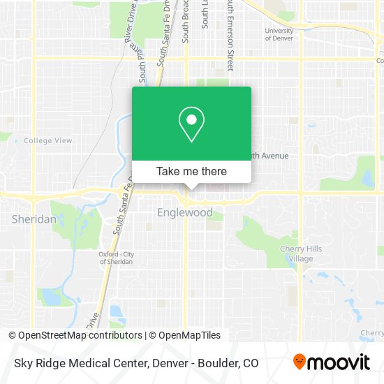 Mapa de Sky Ridge Medical Center