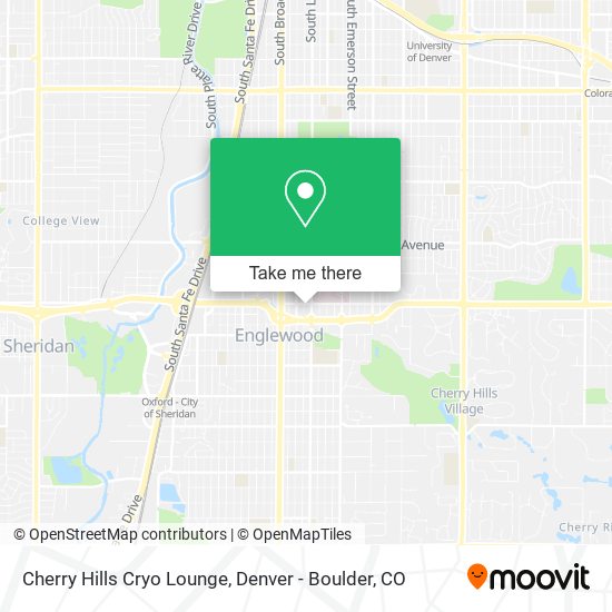 Cherry Hills Cryo Lounge map