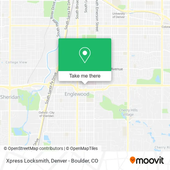 Xpress Locksmith map