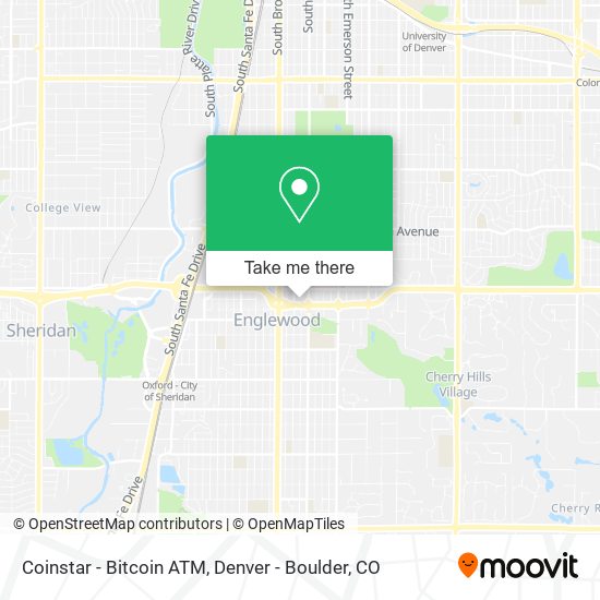 Mapa de Coinstar - Bitcoin ATM