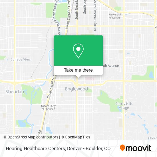 Hearing Healthcare Centers map