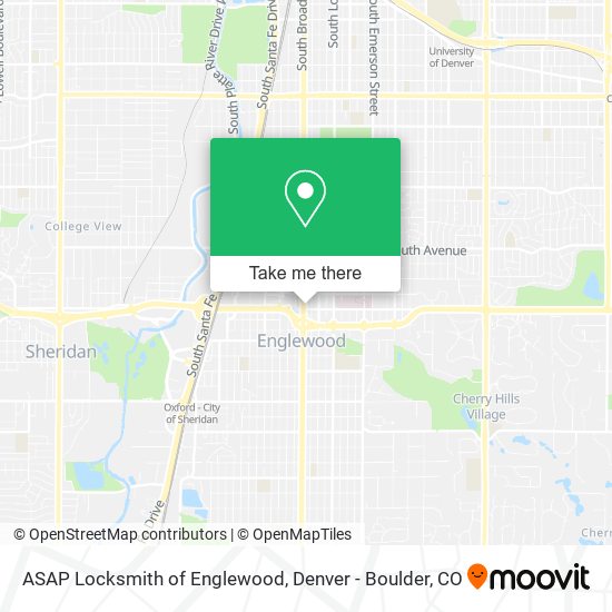 ASAP Locksmith of Englewood map