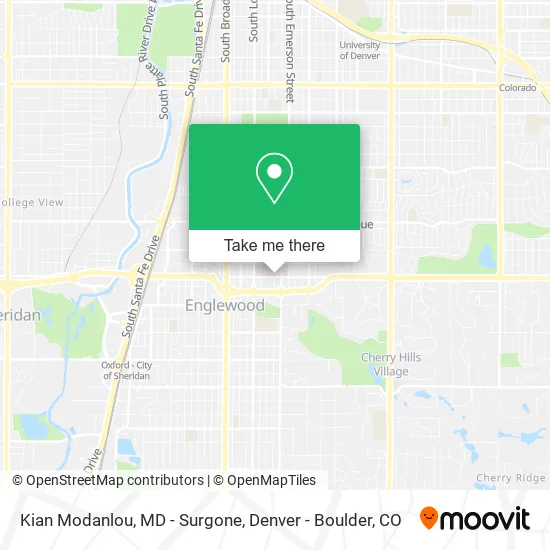 Mapa de Kian Modanlou, MD - Surgone