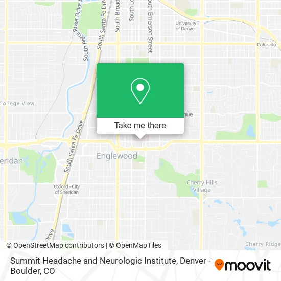 Mapa de Summit Headache and Neurologic Institute