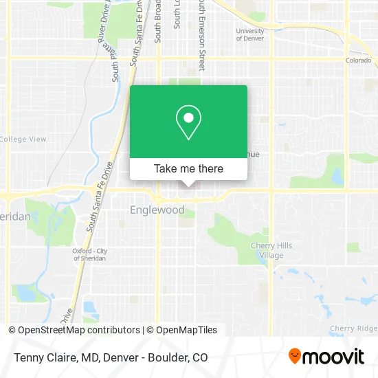 Tenny Claire, MD map