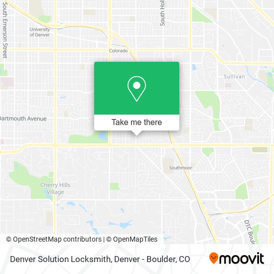 Denver Solution Locksmith map