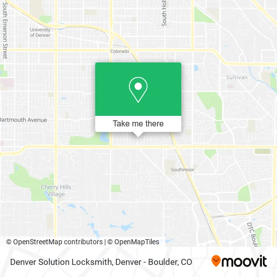 Mapa de Denver Solution Locksmith