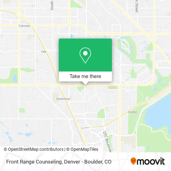 Front Range Counseling map