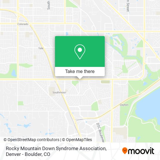 Rocky Mountain Down Syndrome Association map