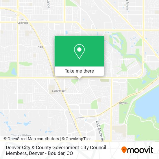 Mapa de Denver City & County Government City Council Members
