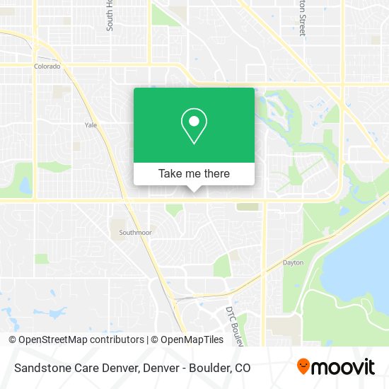 Sandstone Care Denver map