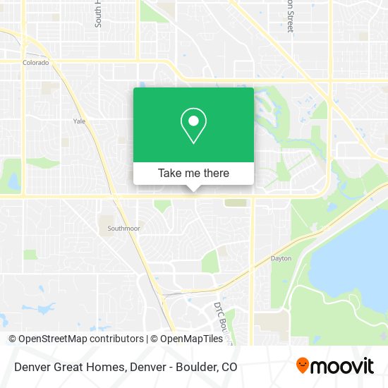 Denver Great Homes map