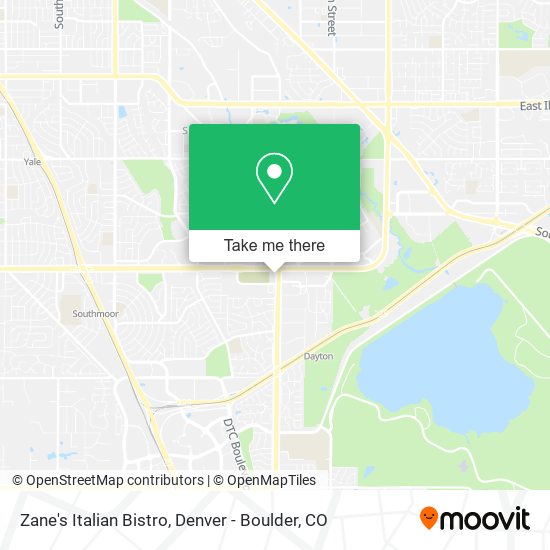 Mapa de Zane's Italian Bistro