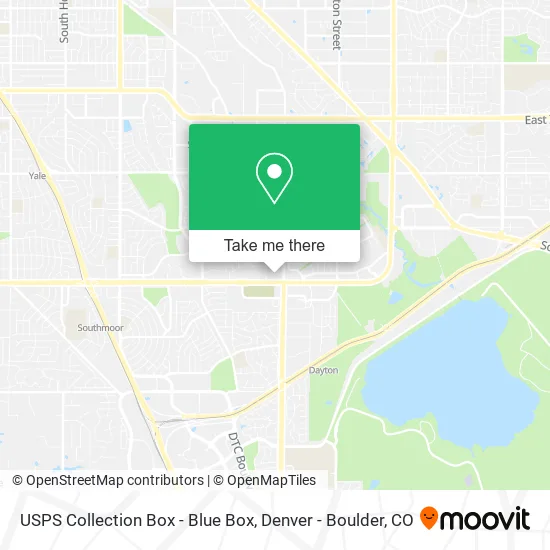 USPS Collection Box - Blue Box map