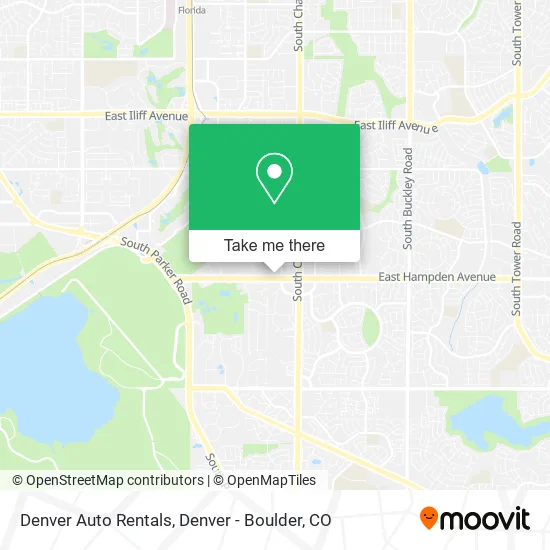 Denver Auto Rentals map
