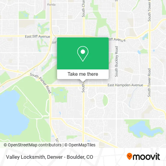 Valley Locksmith map