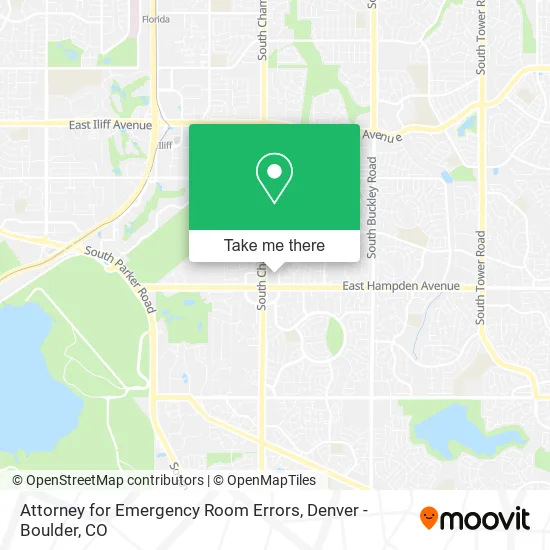 Attorney for Emergency Room Errors map