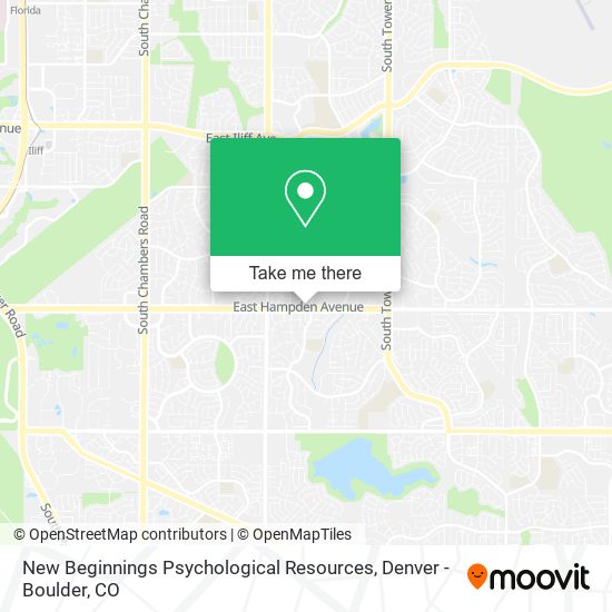 New Beginnings Psychological Resources map