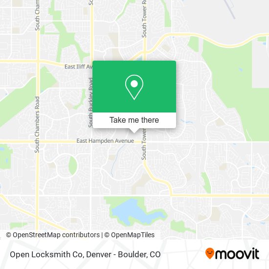 Open Locksmith Co map