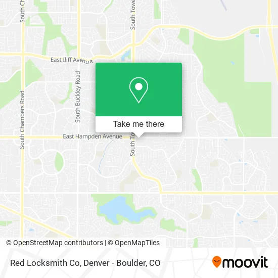 Red Locksmith Co map