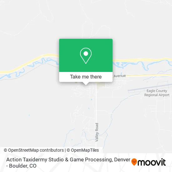 Action Taxidermy Studio & Game Processing map