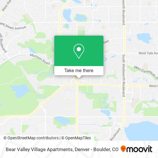 Bear Valley Village Apartments map