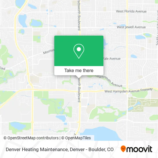 Denver Heating Maintenance map
