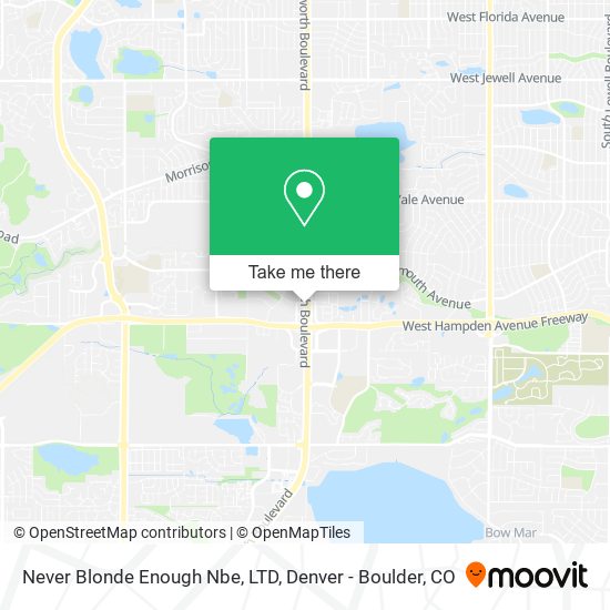 Mapa de Never Blonde Enough Nbe, LTD