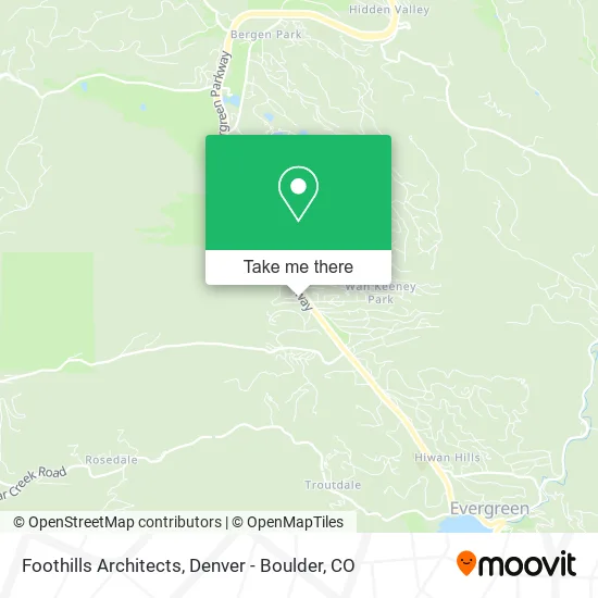 Foothills Architects map