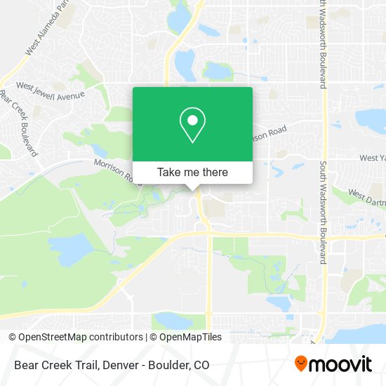 Bear Creek Trail map