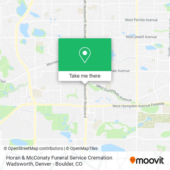 Horan & McConaty Funeral Service Cremation Wadsworth map