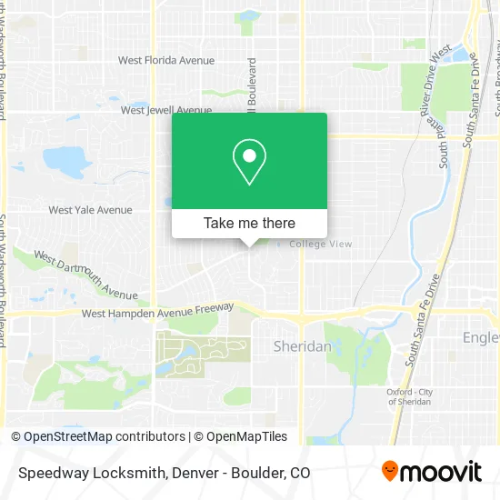 Speedway Locksmith map