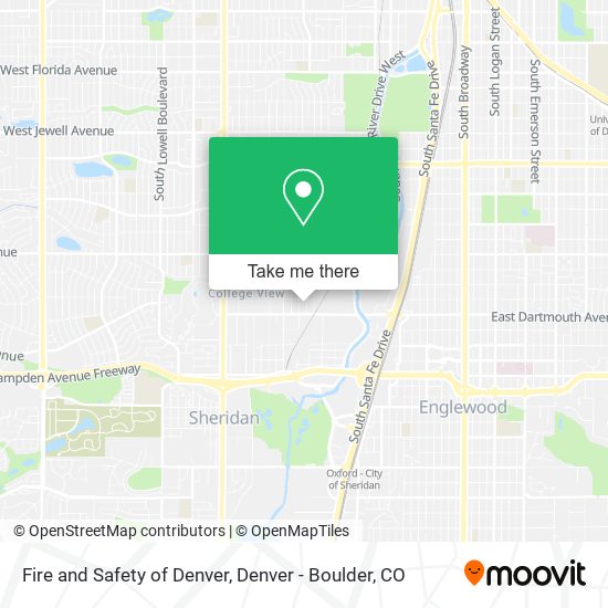 Fire and Safety of Denver map