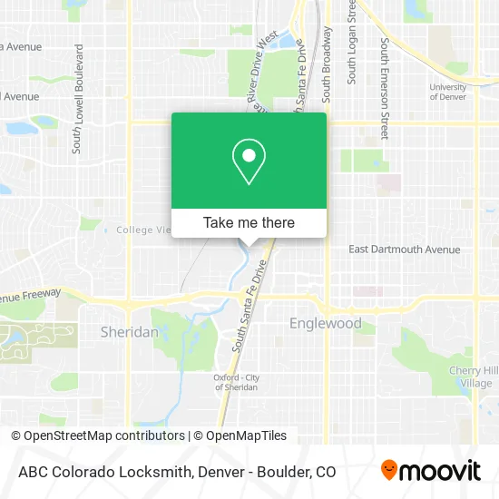 ABC Colorado Locksmith map