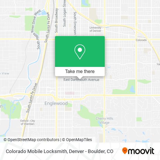 Colorado Mobile Locksmith map