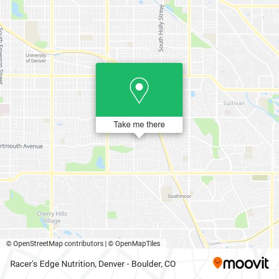 Racer's Edge Nutrition map
